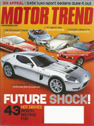 MOTOR TREND 2005 MAR - ZEPHER, ROUSH, EVO, FIREPOWER